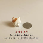 Ceramic Pomeranian and Samoyed dogs - PetCeramicArt