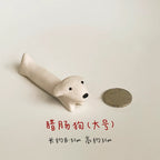 Ceramic dog figurine | Miniature handmade dog - PetCeramicArt