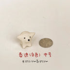 Ceramic dog figurine | Miniature handmade dog - PetCeramicArt