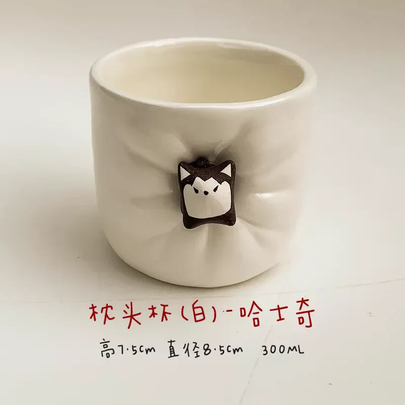 Ceramic coffee cup | Cute magnetic design - PetCeramicArt