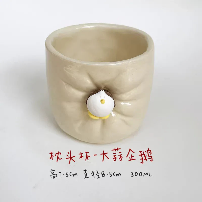 Ceramic coffee cup | Cute magnetic design - PetCeramicArt
