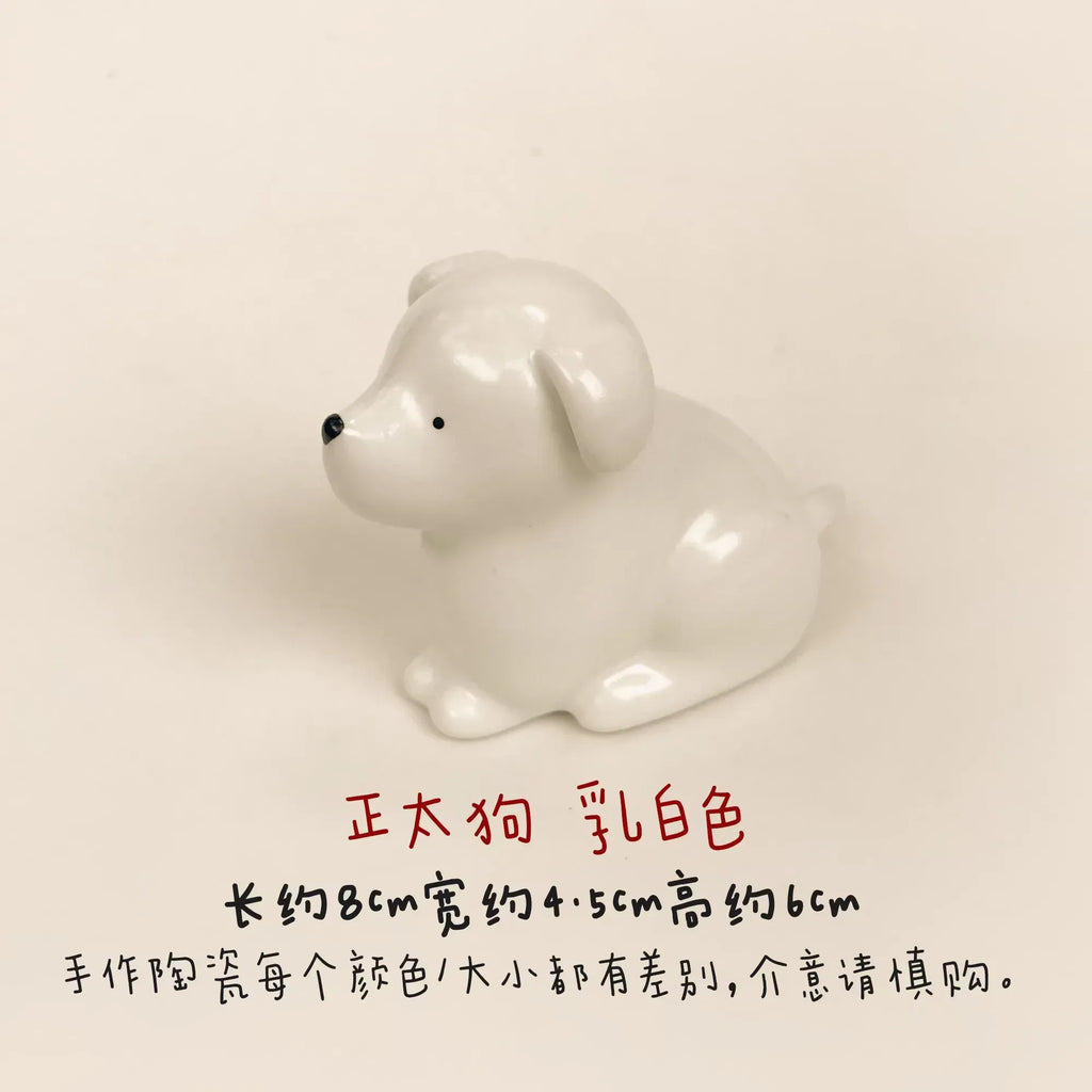 Ceramic puppy figurine - PetCeramicArt