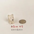 Ceramic dog figurine | Miniature handmade dog - PetCeramicArt