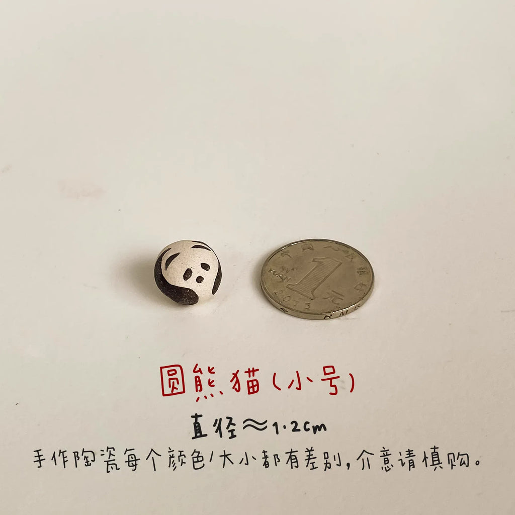 Panda ceramic ornament - PetCeramicArt
