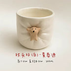 Ceramic coffee cup | Cute magnetic design - PetCeramicArt