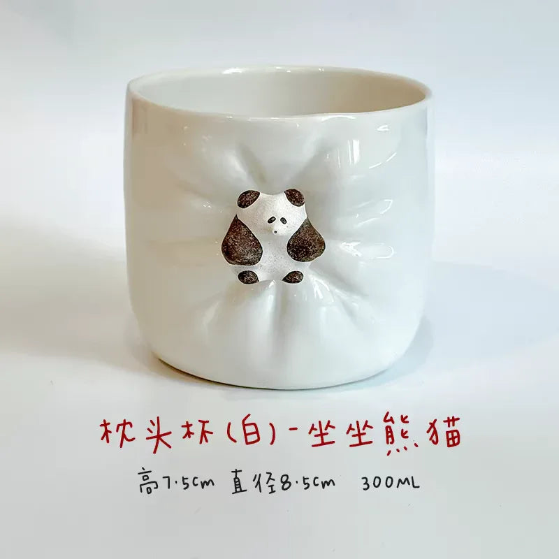 Ceramic coffee cup | Cute magnetic design - PetCeramicArt