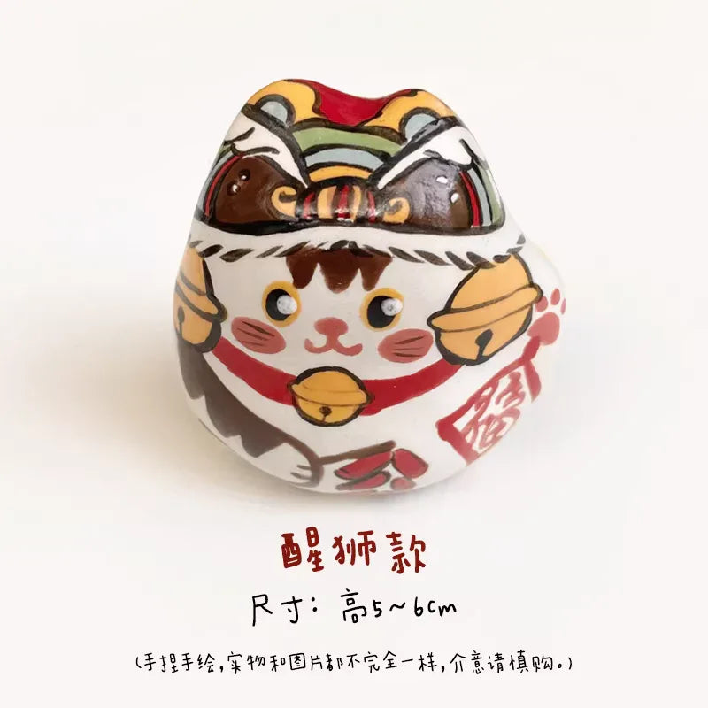 Lucky cat ceramic ornament - PetCeramicArt