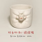 Ceramic coffee cup | Cute magnetic design - PetCeramicArt