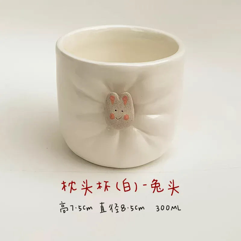 Ceramic coffee cup | Cute magnetic design - PetCeramicArt