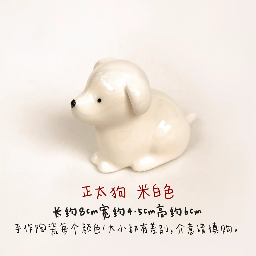 Ceramic puppy figurine - PetCeramicArt