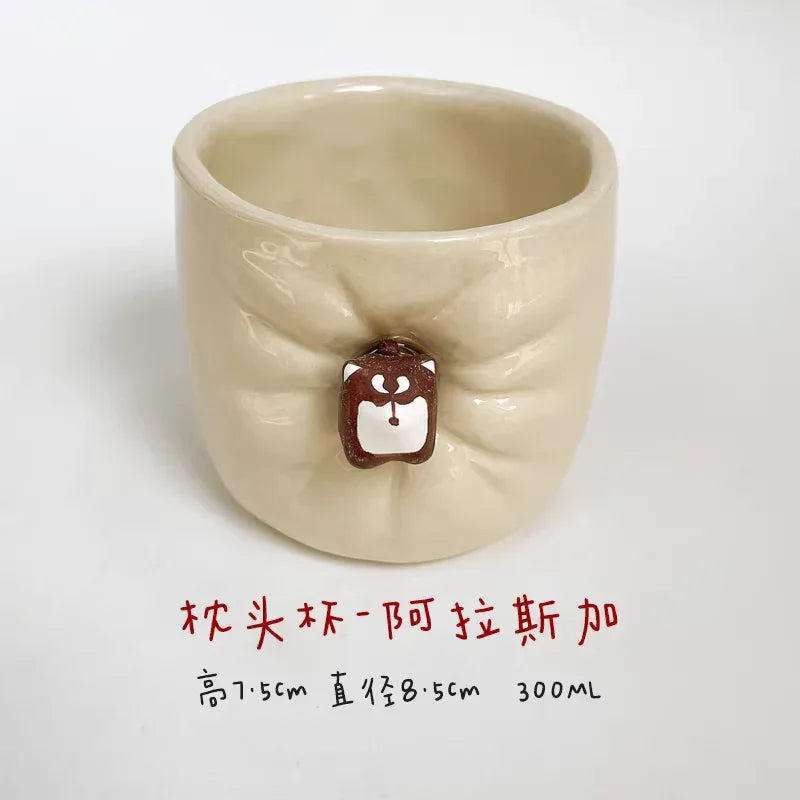 Ceramic coffee cup | Cute magnetic design - PetCeramicArt