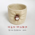 Ceramic coffee cup | Cute magnetic design - PetCeramicArt