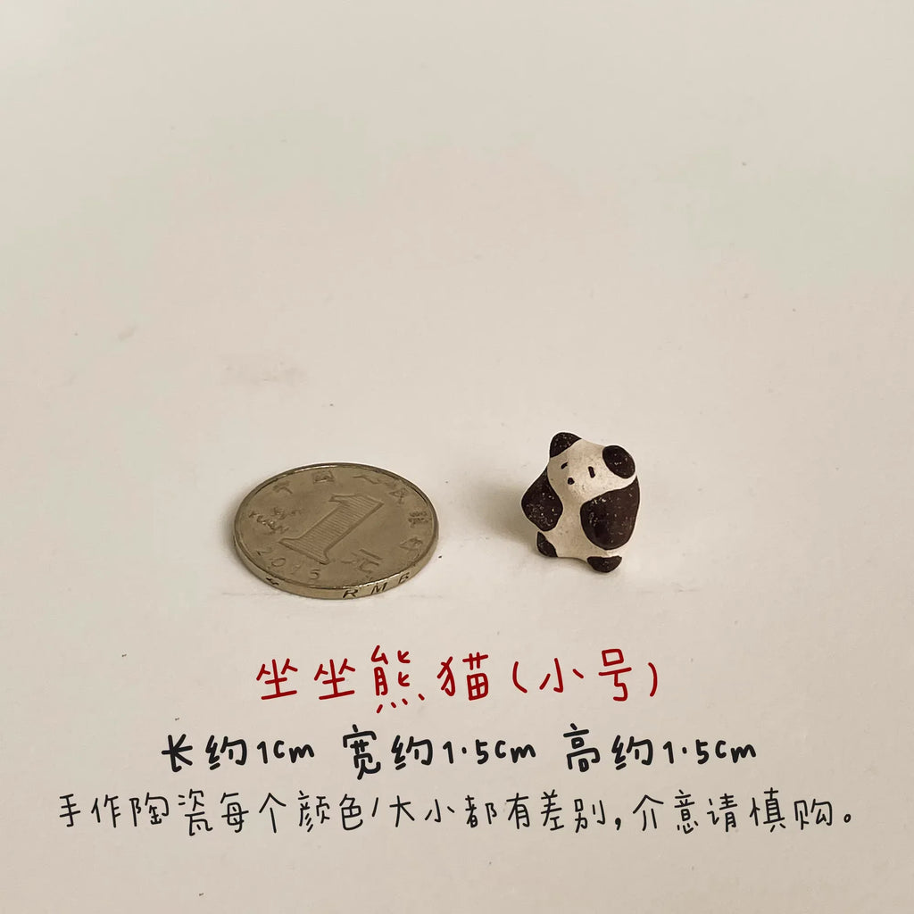 Panda ceramic ornament - PetCeramicArt