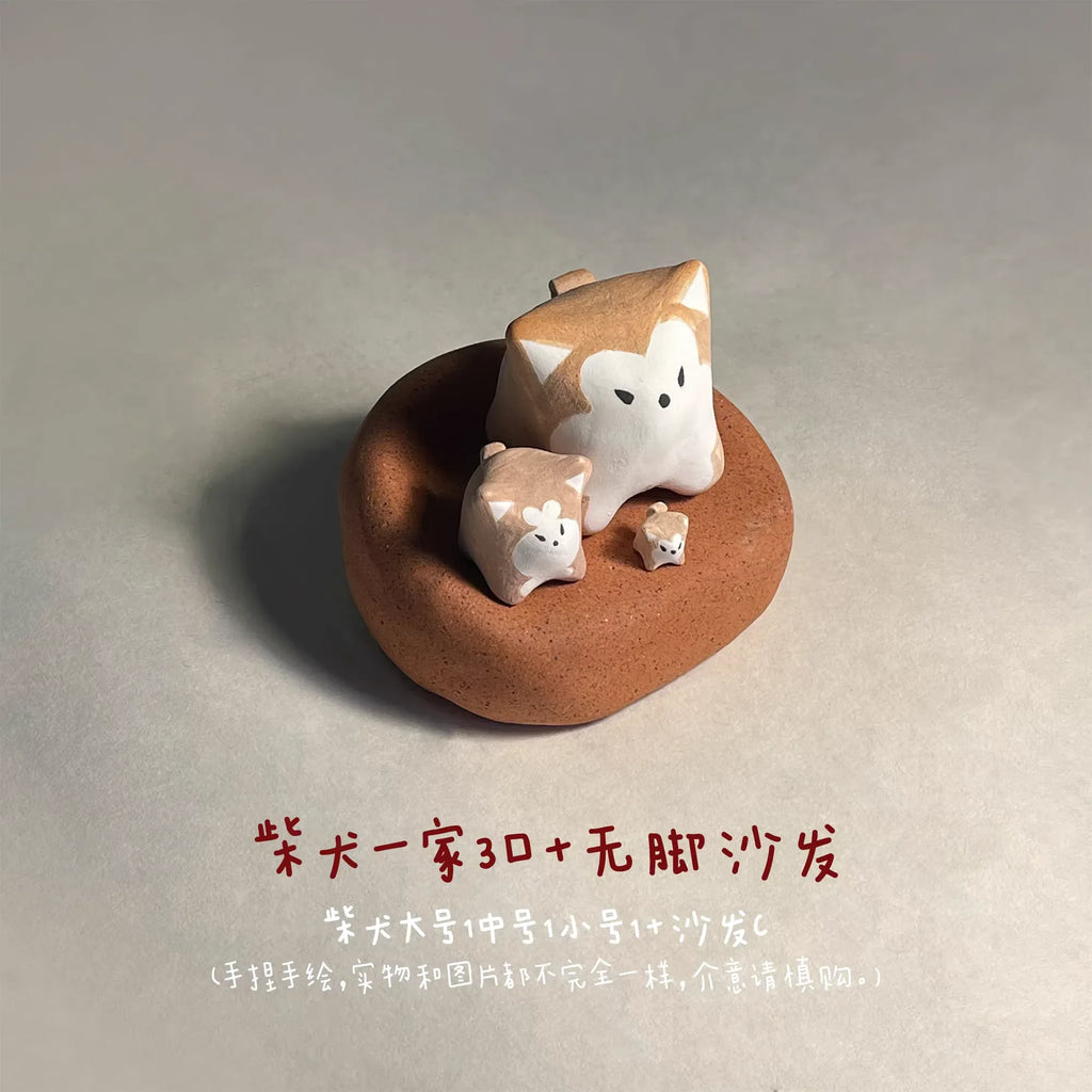 Shiba Inu ceramic ornament - PetCeramicArt