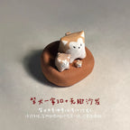 Shiba Inu ceramic ornament - PetCeramicArt