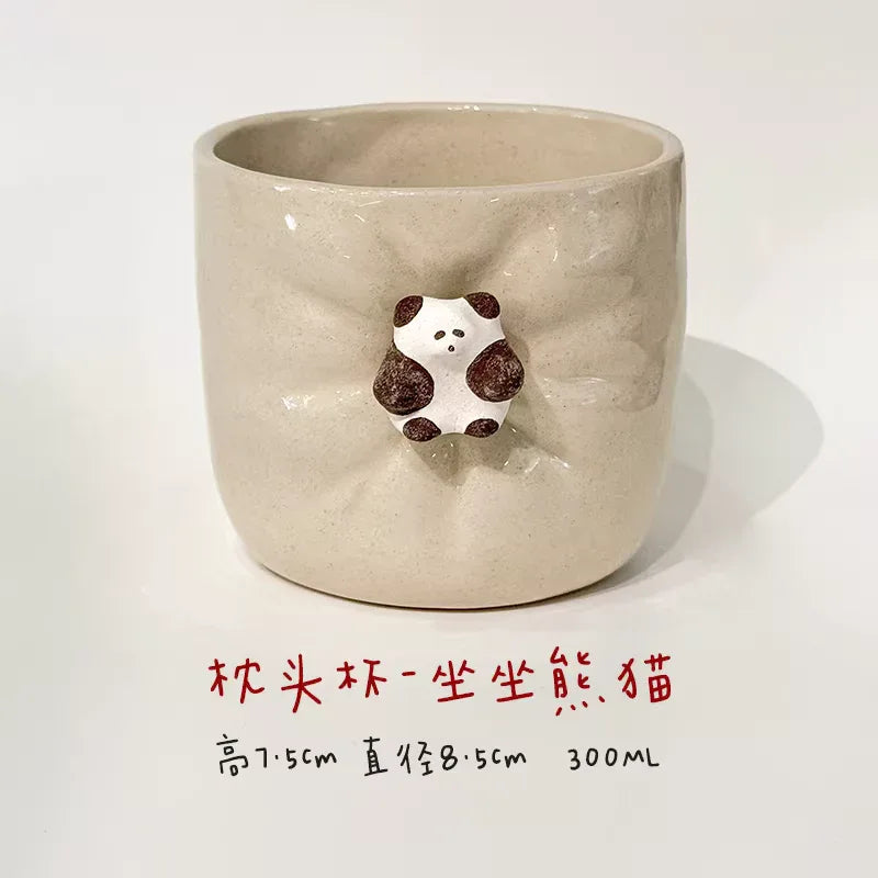 Ceramic coffee cup | Cute magnetic design - PetCeramicArt