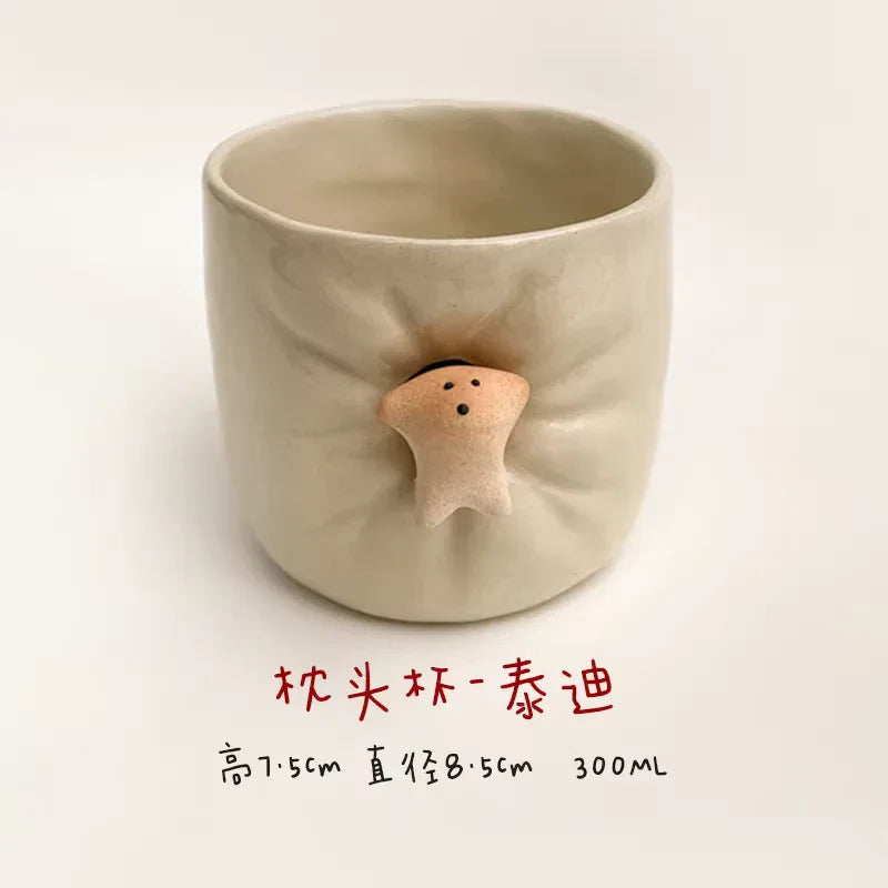 Ceramic coffee cup | Cute magnetic design - PetCeramicArt