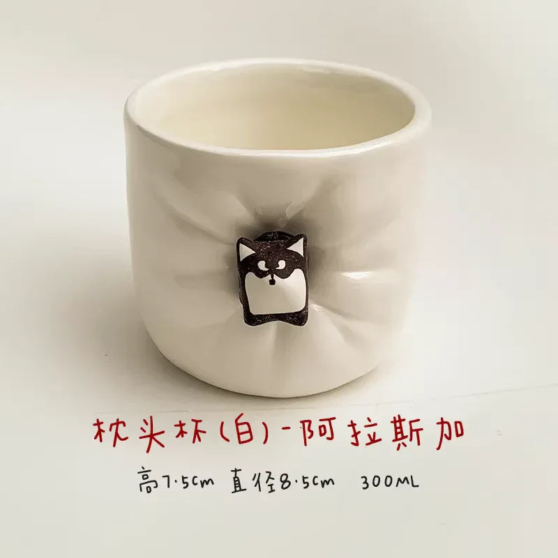 Ceramic coffee cup | Cute magnetic design - PetCeramicArt