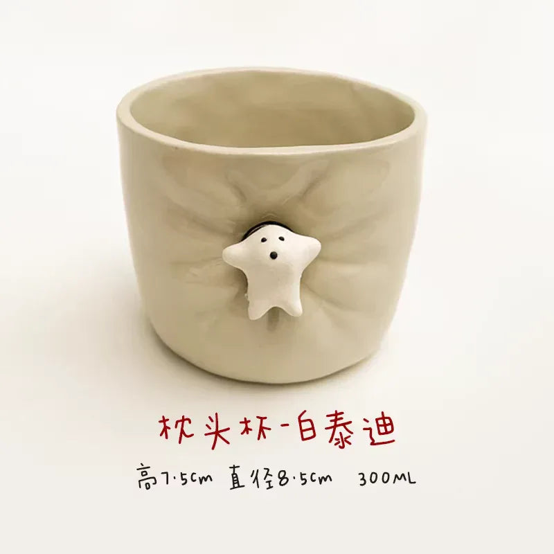 Ceramic coffee cup | Cute magnetic design - PetCeramicArt