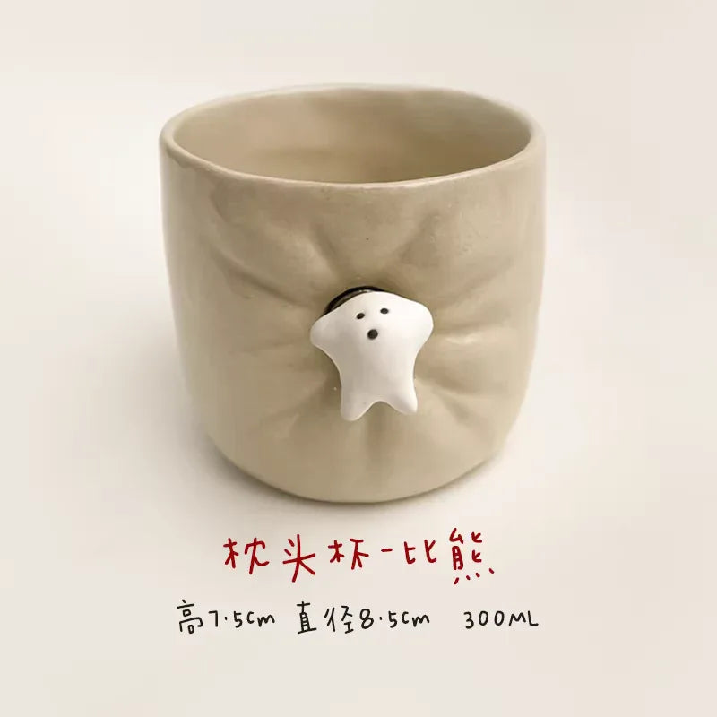 Ceramic coffee cup | Cute magnetic design - PetCeramicArt