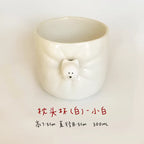Ceramic coffee cup | Cute magnetic design - PetCeramicArt