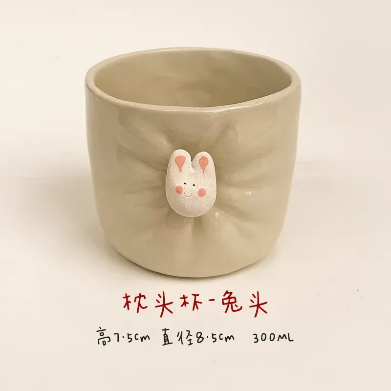 Ceramic coffee cup | Cute magnetic design - PetCeramicArt