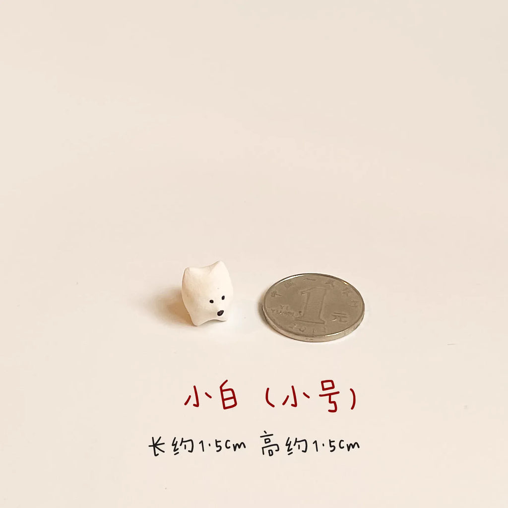 Ceramic dog figurine | Miniature handmade dog - PetCeramicArt