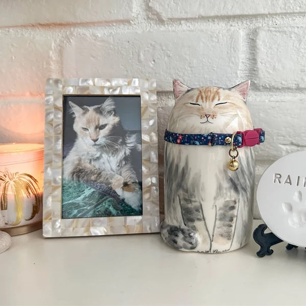 Cat Food Storage Jar/Urn-Customized Cat Memorial Gift